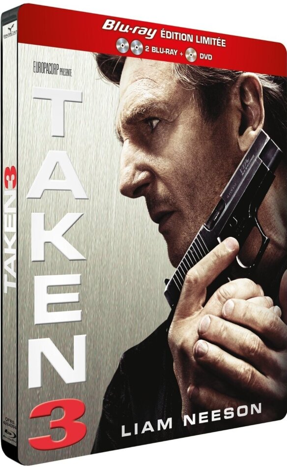 Taken 3 (2015) Édition Limitée, Steelbook, 2 Blu-ray + DVD