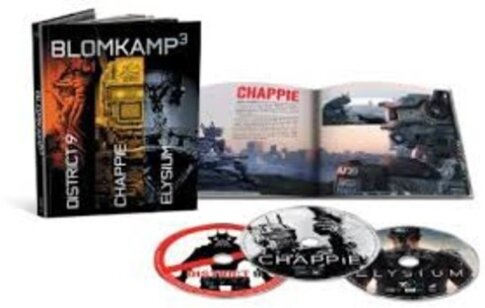 Blomkamp³ - Chappie / District 9 / Elysium Digibook, Limited Collector's Edition, 3 Blu-rays