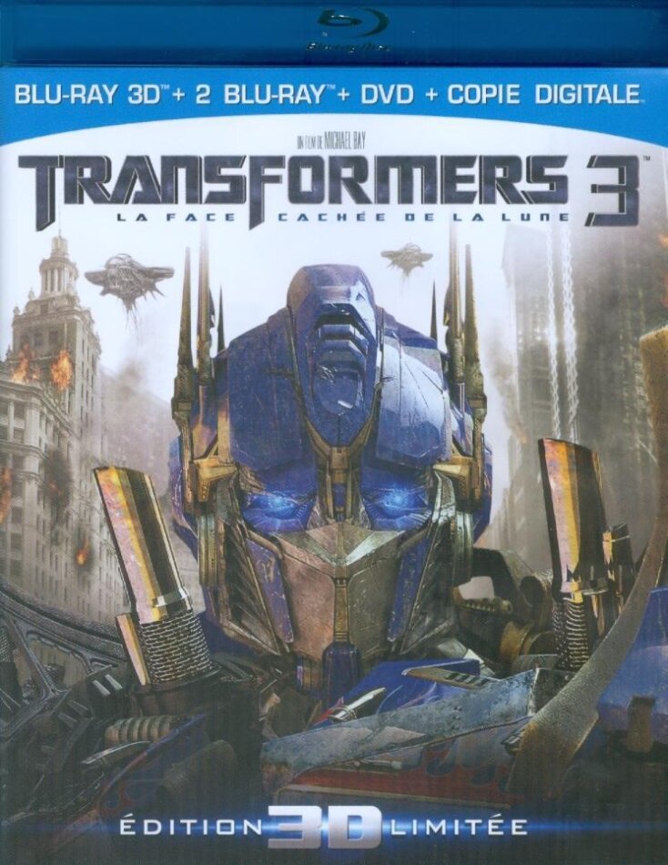 Transformers 3 - La Face cachée de la lune (2011) Limited Edition, Blu-ray 3D + 2 Blu-rays + DVD