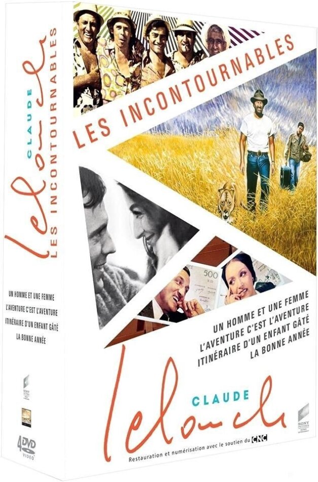 Claude Lelouch - Les Incontournables Box, 4 DVDs