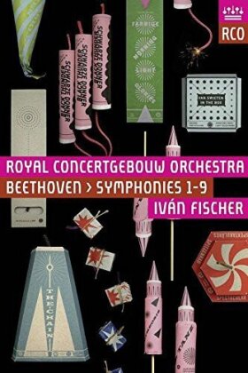 Royal Concertgebouw Orchestra, Iv&aacute;n Fischer & Myrt&ograve; Papatanasiu - Beethoven - Symphonies Nos. 1-9 (3 DVD)