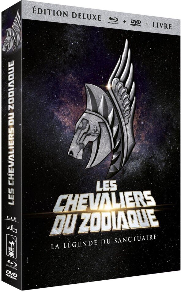 Les Chevaliers du Zodiaque - La légende du Sanctuaire (2014) Deluxe Edition, Blu-ray + DVD + Buch