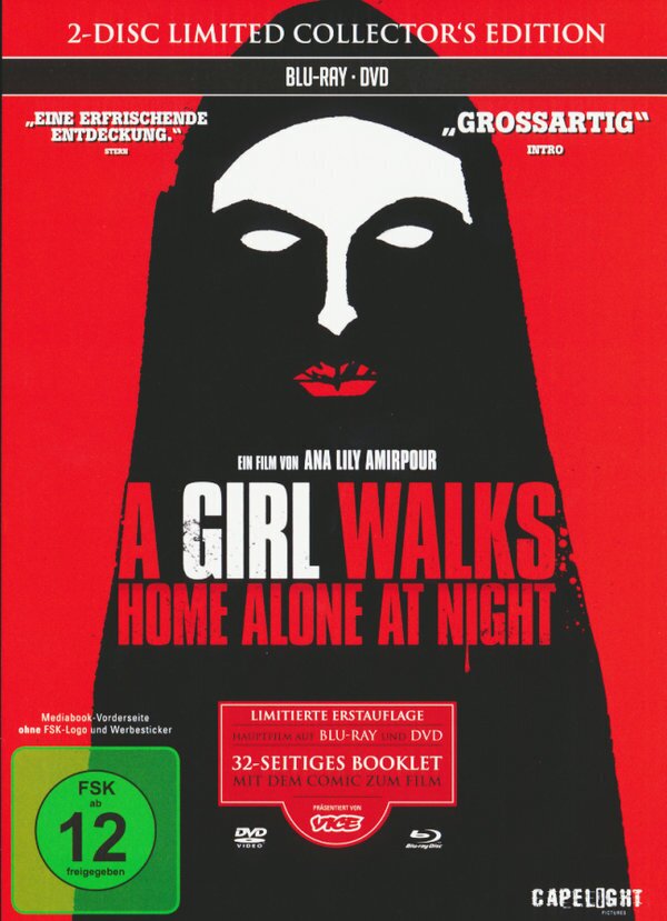 A Girl Walks Home Alone At Night (2014) s/w, Collector's Edition, Limited Edition, Mediabook, Blu-ray + DVD