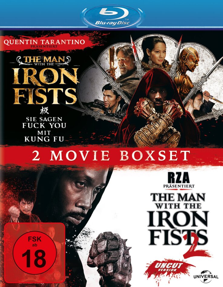 The Man with the Iron Fists 1 & 2 - 2 Movie Boxset 2 Blu-rays