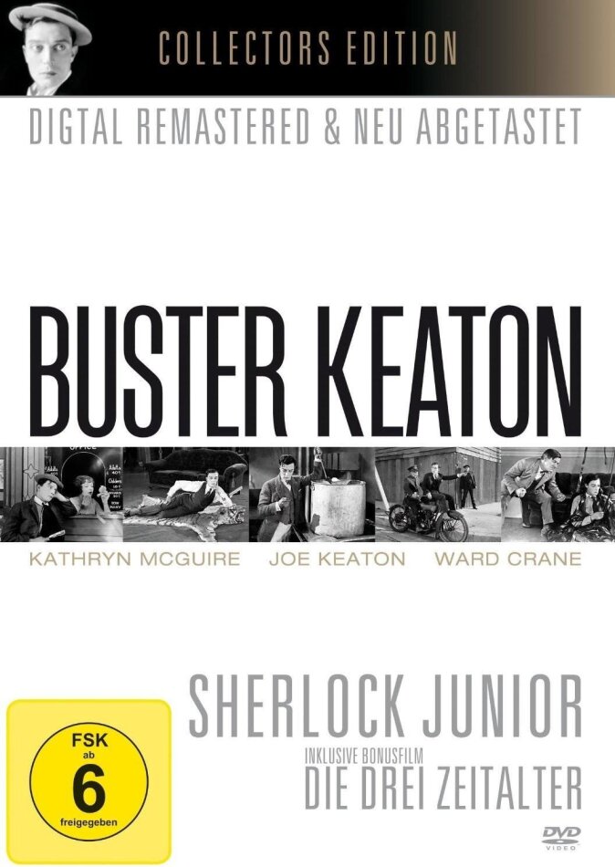 Buster Keaton - Sherlock Junior / Die Drei Zeitalter s/w, Collector's Edition, Remastered