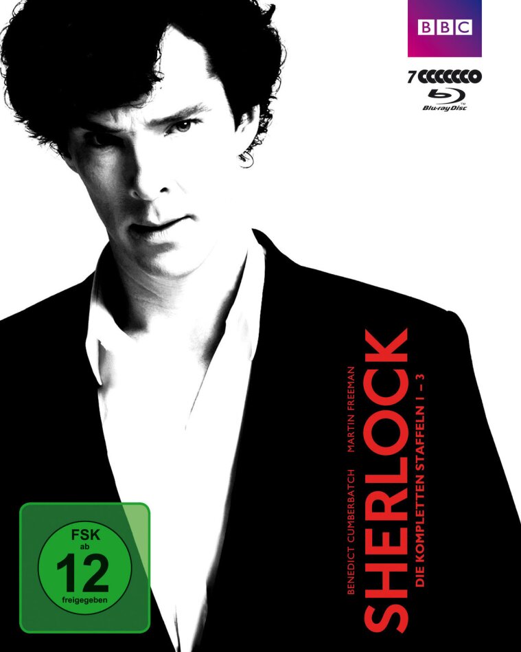 Sherlock - Staffel 1-3 BBC, 7 Blu-rays