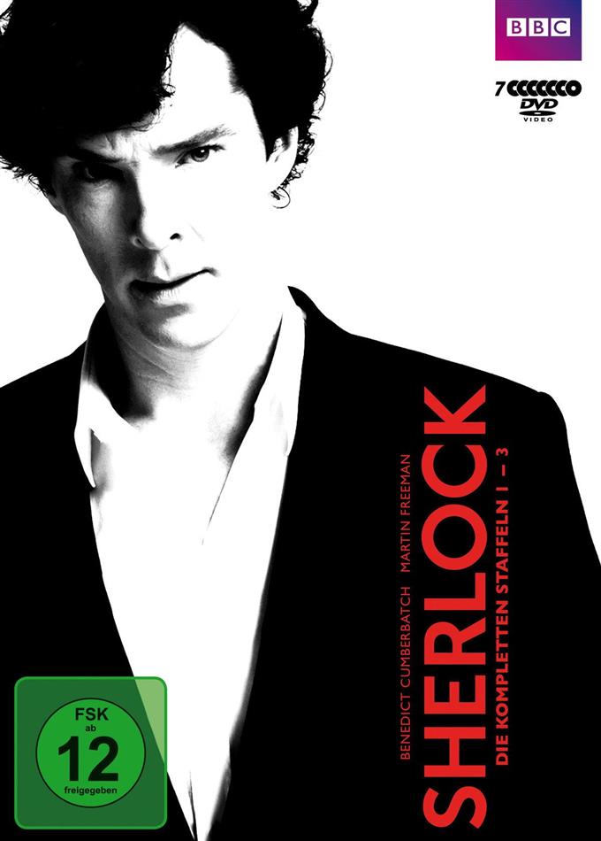 Sherlock - Staffel 1-3 BBC, 7 DVDs