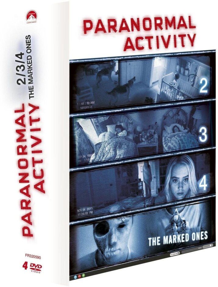 Paranormal Activity - 2 / 3 / 4 / The Marked Ones 4 DVDs