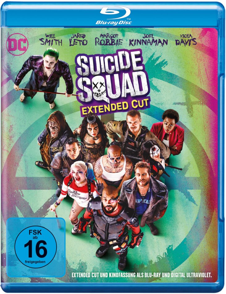 Suicide Squad (2016) Extended Cut, Kinoversion, 2 Blu-rays