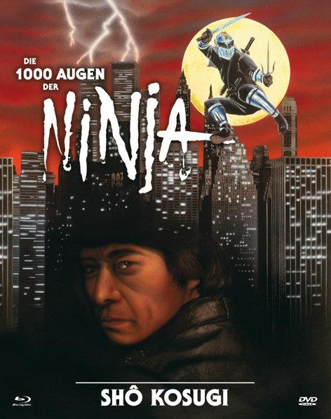 Die 1000 Augen der Ninja (1985) Cover B, Limited Edition, Mediabook, Uncut, Blu-ray + DVD