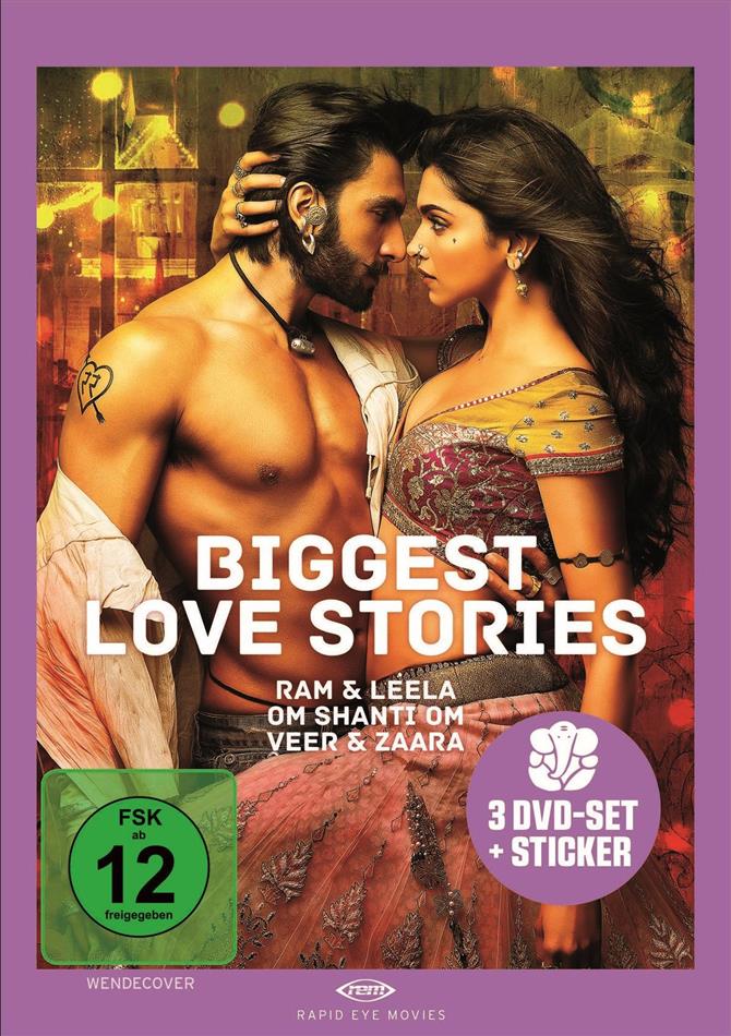 Biggest Love Stories 3 DVDs