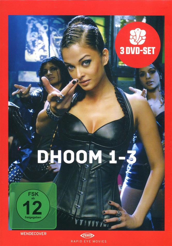 Dhoom 1-3 3 DVDs