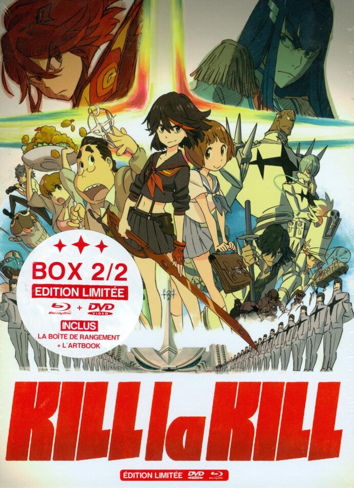 Kill la Kill - Saison 1 - Box 2 / 2 Limited Edition, 2 Blu-rays + 3 DVDs + Buch