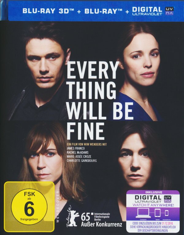 Every Thing Will Be Fine (2015) Blu-ray 3D + Blu-ray