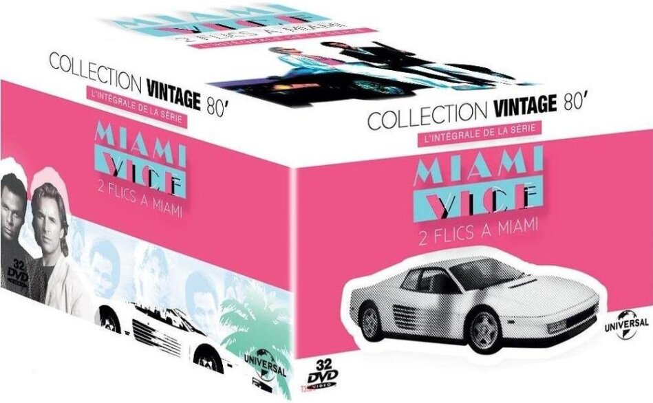 Miami Vice - Deux flics à Miami - L'intégrale de la série Collection Vintage 80', 32 DVDs
