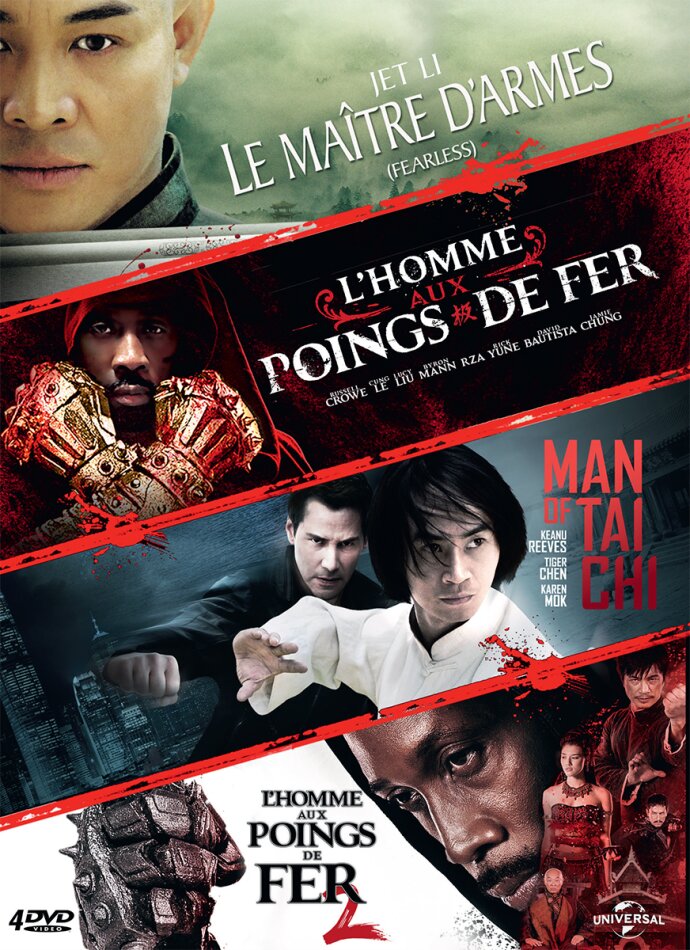 Le maître d'armes / L'homme aux poings de fer / Man of Tai Chi / L'homme aux poings de fer 2 4 DVDs