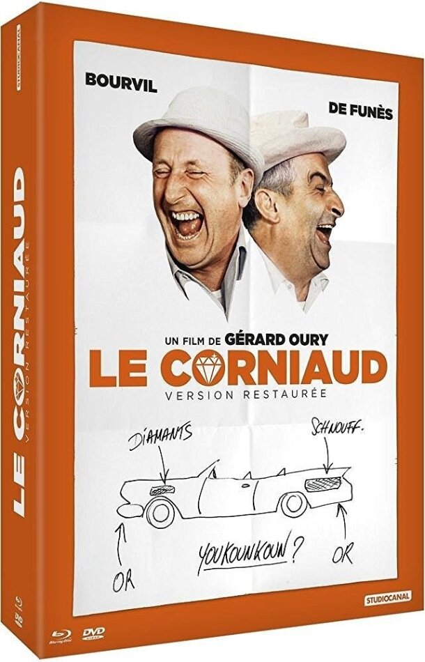 Le Corniaud (1964) 50th Anniversary Limited Edition, Restaurierte Fassung, Blu-ray + 2 DVDs + Buch
