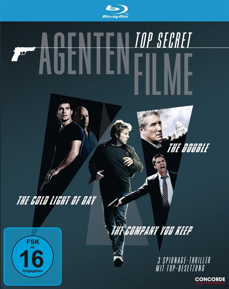 Top Secret - Agentenfilme - The Double / The Cold Light of Day / The Company You Keep 3 Blu-rays