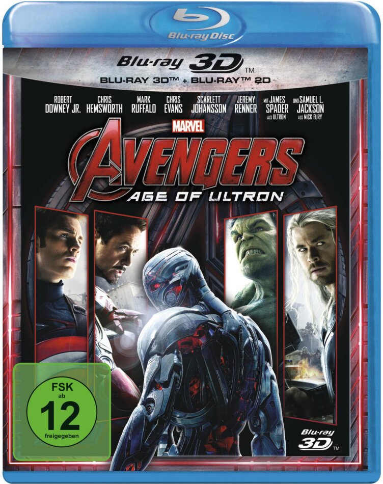 Avengers 2 - Age of Ultron (2015) Blu-ray 3D + Blu-ray