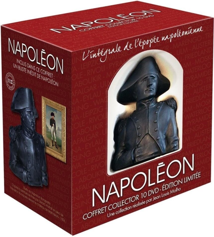 Napoléon - l'integrale de l'épopée napoléonienne + Büste, Collector's Edition, 10 DVDs