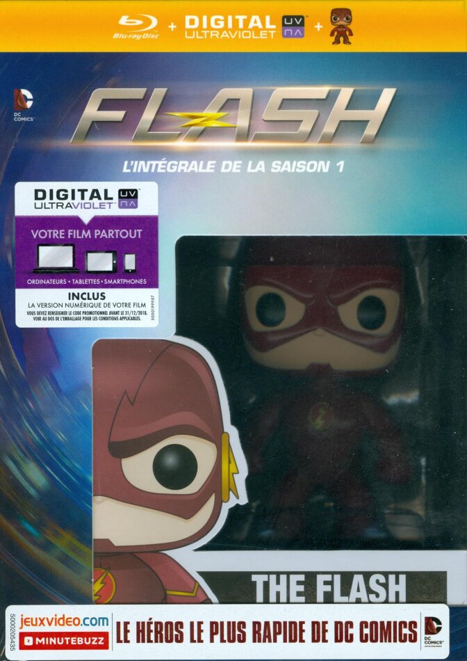 Flash - Saison 1 + une figurine Funko, 4 Blu-rays