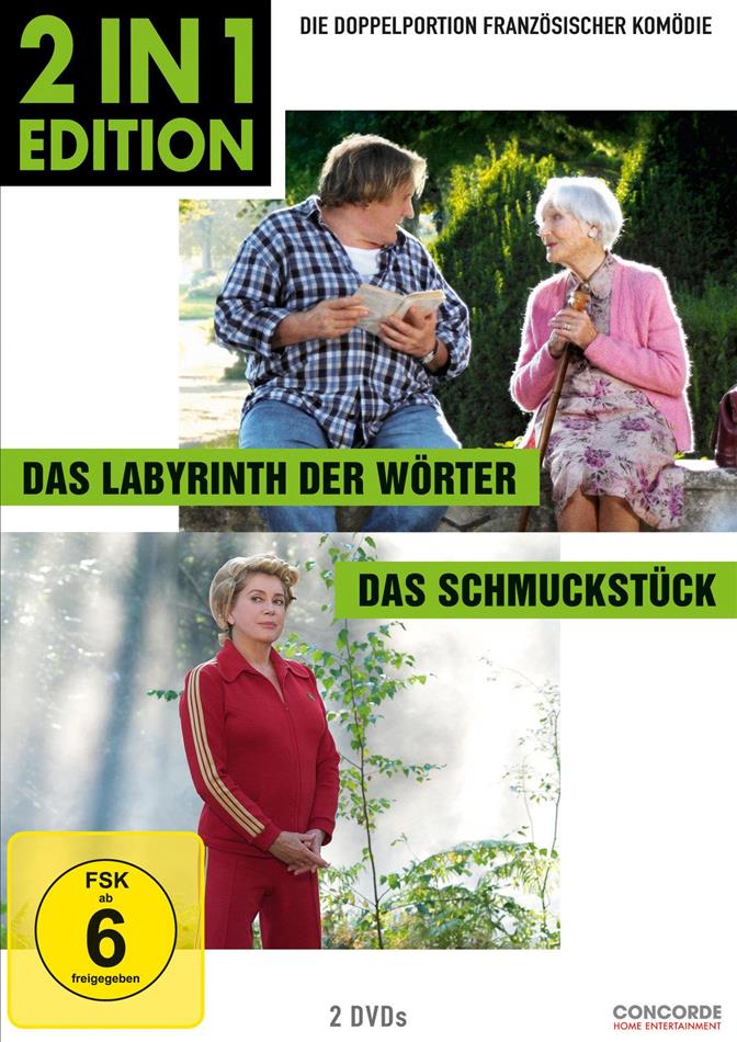Das Labyrinth der Wörter / Das Schmuckstück 2 in 1 Edition, 2 DVDs