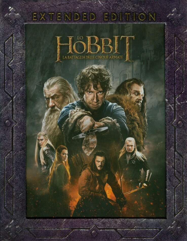 Lo Hobbit 3 - La battaglia delle cinque armate (2014) Extended Edition, 3 Blu-rays