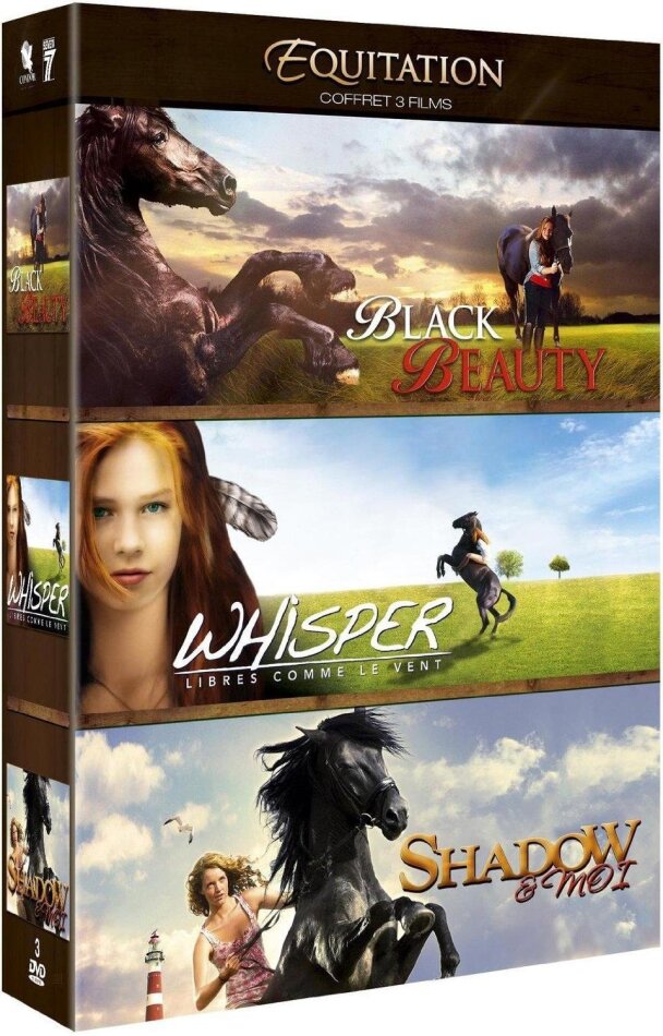 Equitation Coffret 3 Films - Black Beauty / Whisper - Libres comme le vent / Shadow & moi 3 DVD