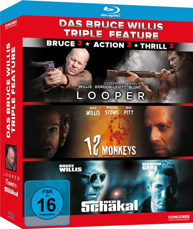 Bruce Willis Triple Feature 3 Blu-rays