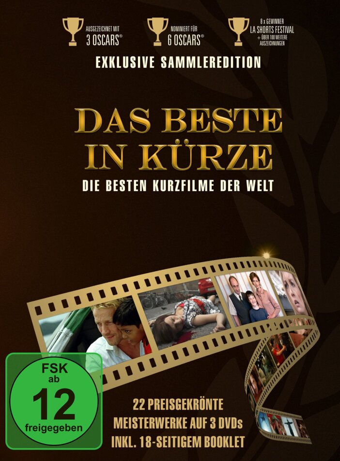 Das Beste in Kürze - Die besten Kurzfilme der Welt Digibook, 3 DVDs