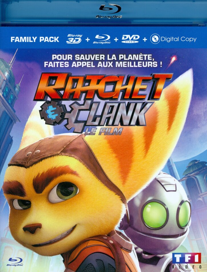 Ratchet et Clank - Le film (2016) Blu-ray 3D + Blu-ray + DVD