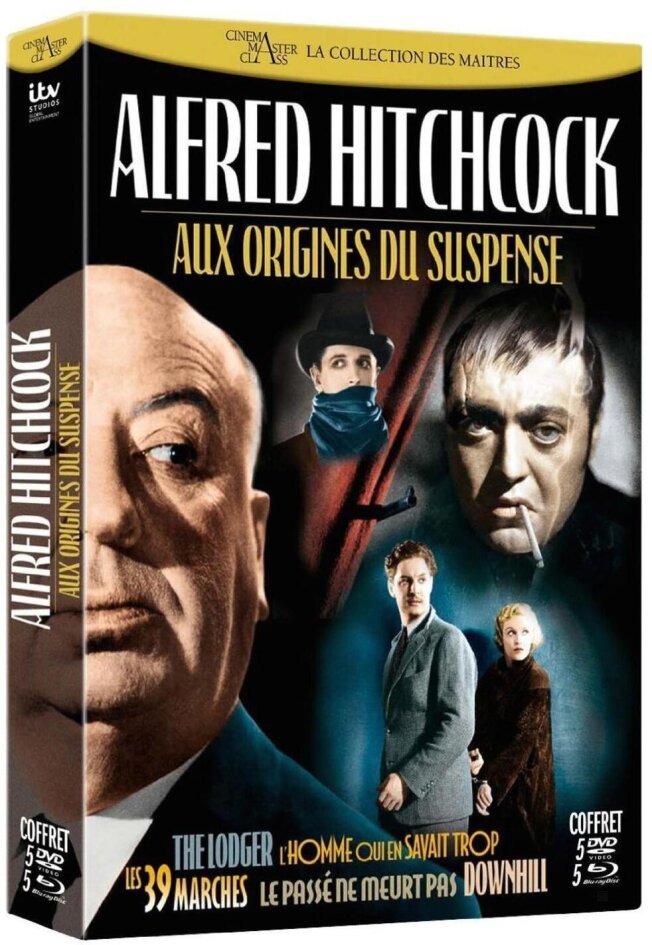 Alfred Hitchcock - Aux origines du suspense Cinema Master Class, 5 Blu-rays + 5 DVDs