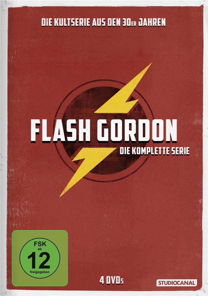 Flash Gordon - Die komplette Serie s/w, 4 DVDs