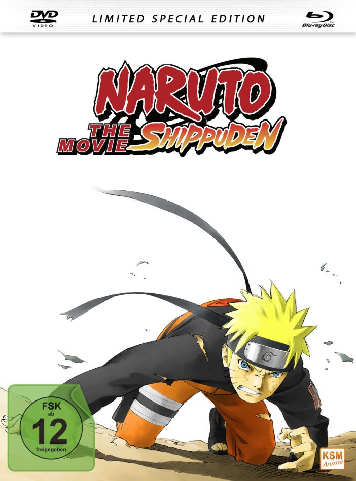 Naruto Shippuden - The Movie (2007) Limited Special Edition, Mediabook, Blu-ray + DVD