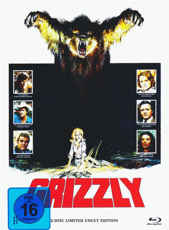 Grizzly (1976) Limited Uncut Edition, Mediabook, Blu-ray + DVD