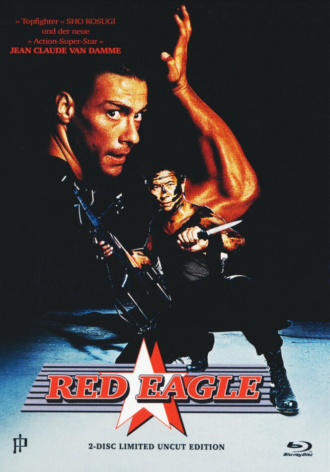 Red Eagle (1988) Cover A, Limited Edition, Mediabook, Uncut, Blu-ray + DVD