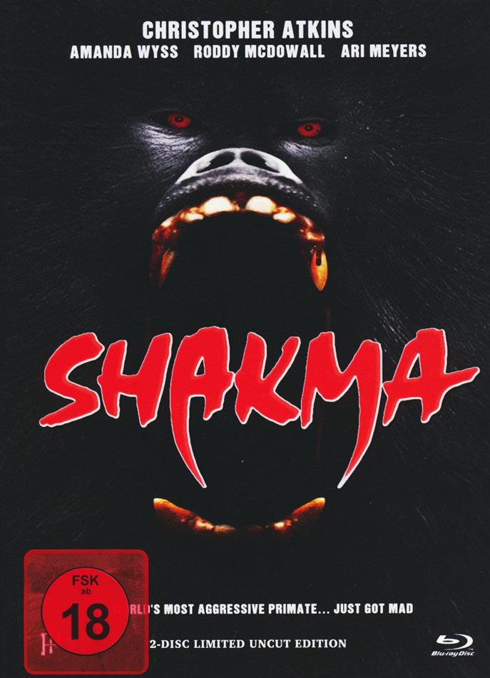 Shakma (1990) Cover B, Limited Uncut Edition, Mediabook, Blu-ray + DVD
