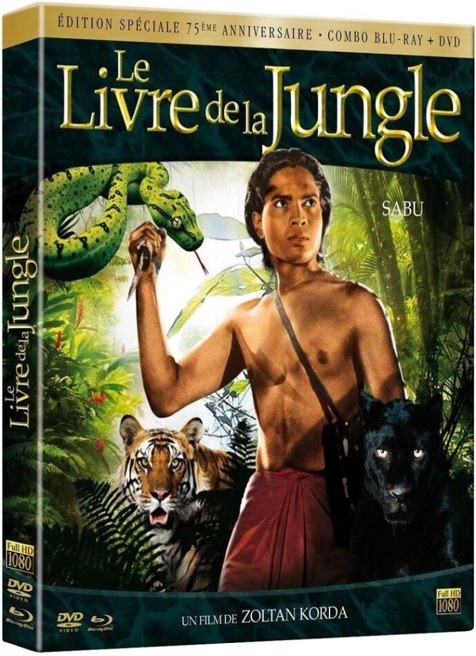 Le livre de la jungle (1942) 75th Anniversary Edition, Blu-ray + DVD