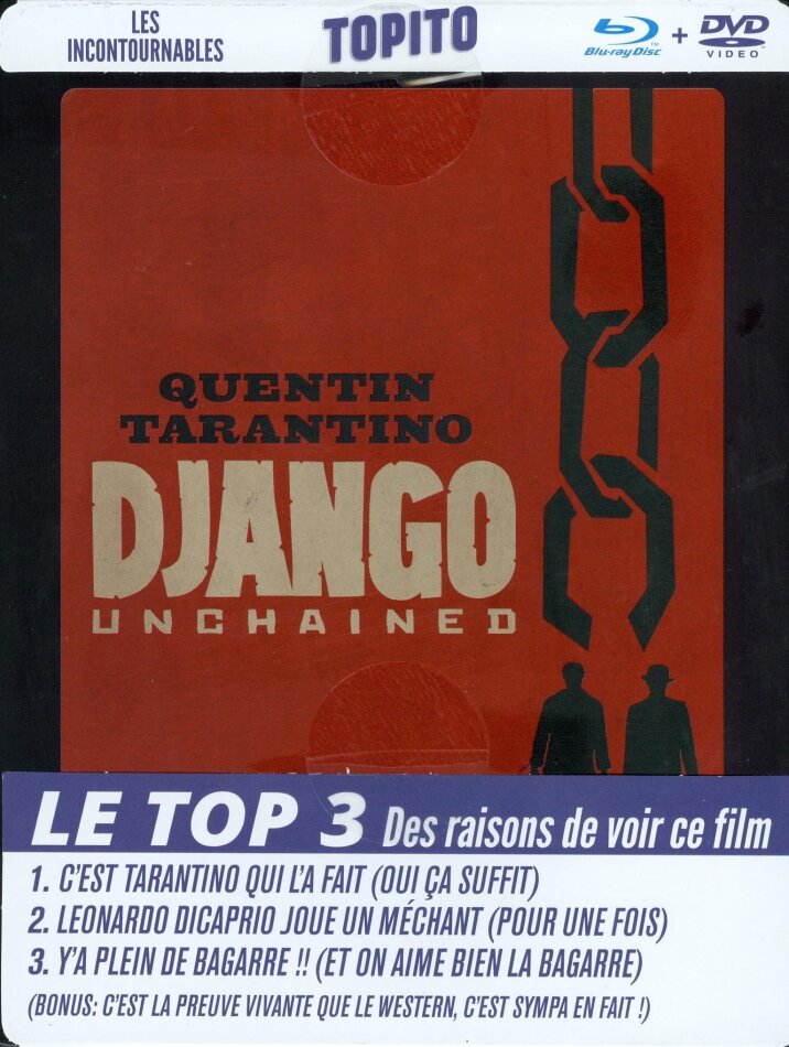 Django Unchained (2012) Boîtier métal FuturePak, Collection TOPITO, Blu-ray + DVD