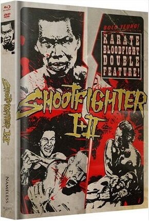 Shootfighter 1 + 2 T-Shirt Grösse XXL, Limited Edition, Uncut, Mediabook, 2 Blu-rays + 2 DVDs