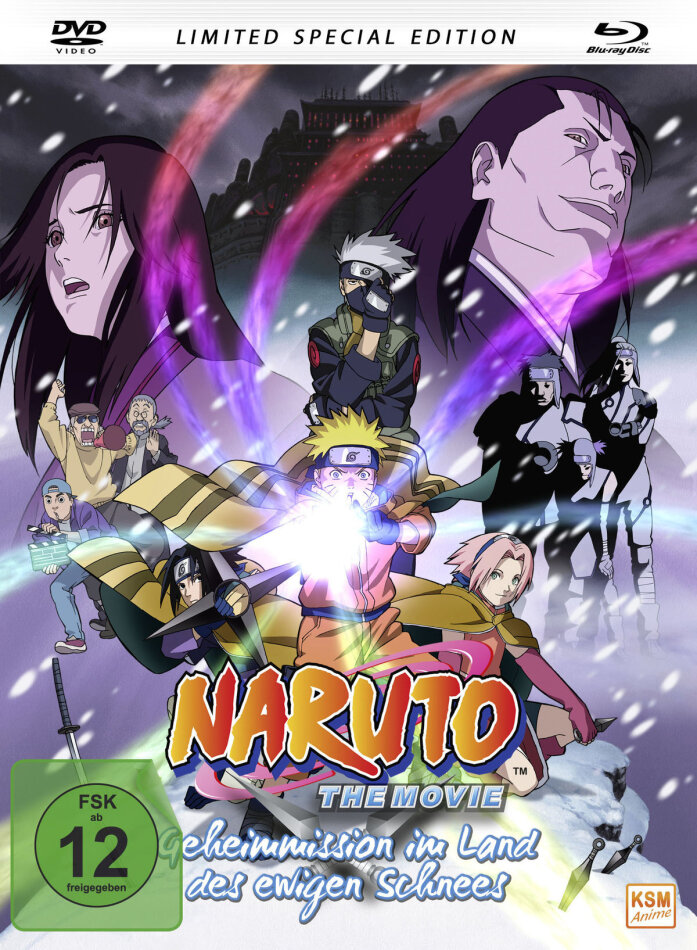 Naruto - The Movie - Geheimmission im Land des ewigen Schnees (2004) Mediabook, Limited Special Edition, Blu-ray + DVD