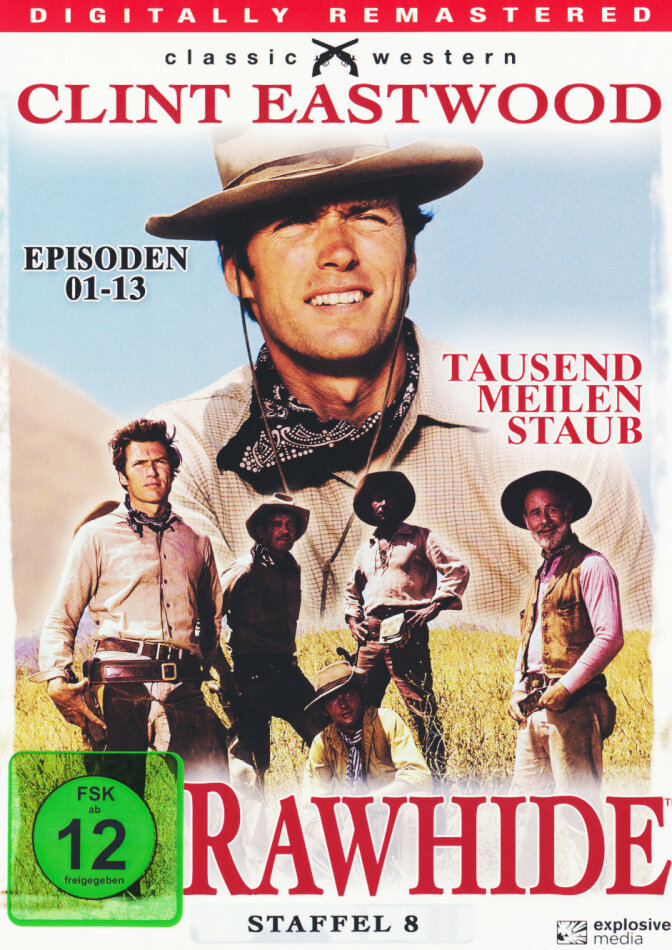 Rawhide - Staffel 8 Classic Western, Digitally Remastered, s/w, 4 DVDs