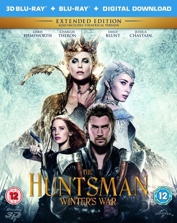 The Huntsman - Winter's War (2016) Extended Edition, Kinoversion, Blu-ray 3D + Blu-ray