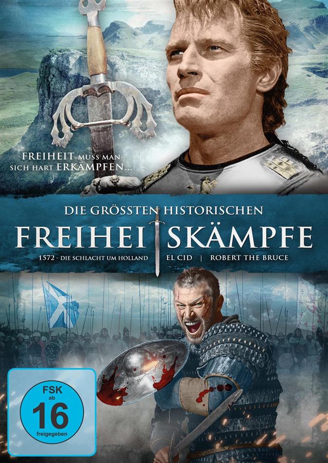 Die grössten historischen Freiheitskämpfe 3 DVDs