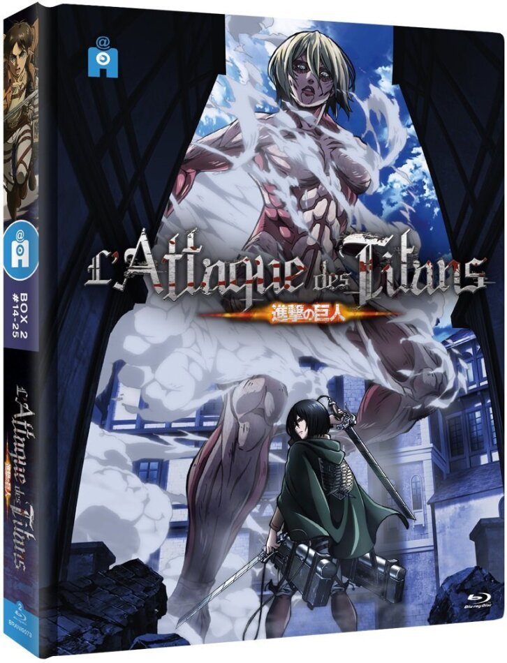 L'attaque des Titans - Box 2 - Épisodes 14 à 25 Mediabook, 2 Blu-rays