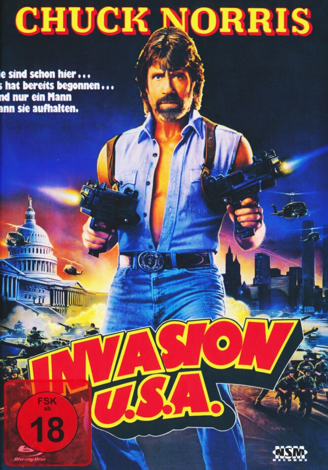 Invasion U.S.A. (1985) Cover A, Limited Edition, Uncut, Mediabook, Blu-ray + DVD