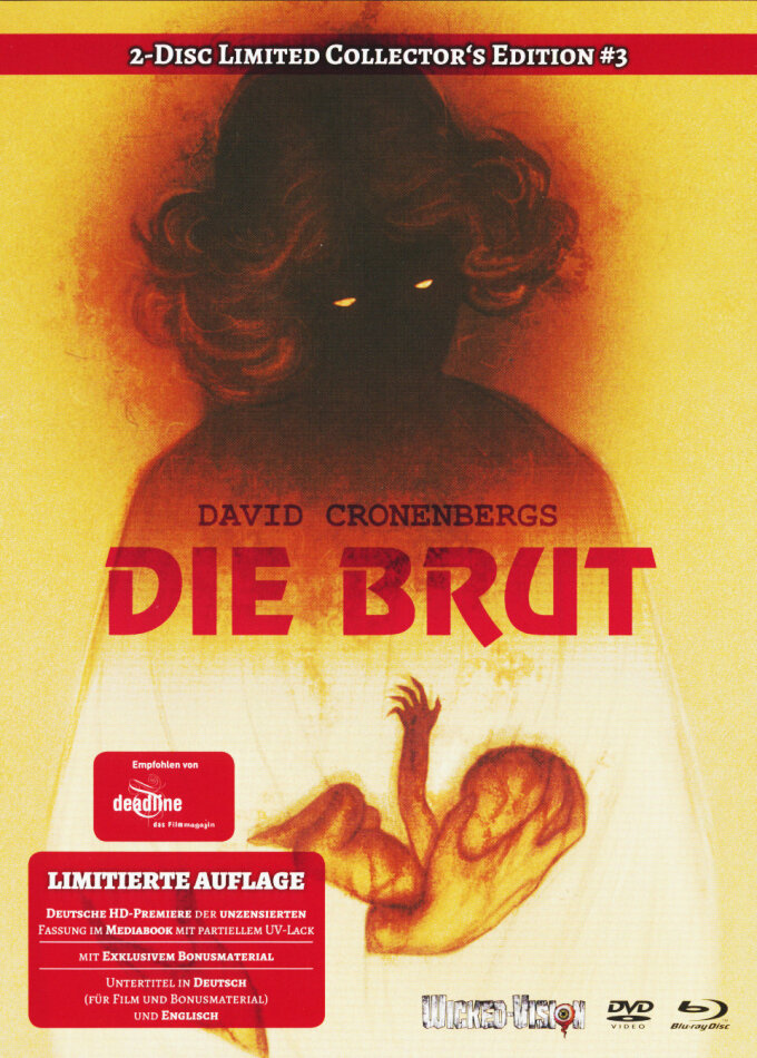 Die Brut (1979) Limited Collector's Edition, Mediabook, Blu-ray + DVD