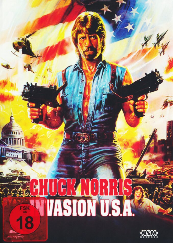 Invasion U.S.A. (1985) Cover C, Limited Edition, Uncut, Mediabook, Blu-ray + DVD