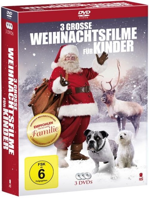 3 Grosse Weihnachtsfilme für Kinder 3 DVDs