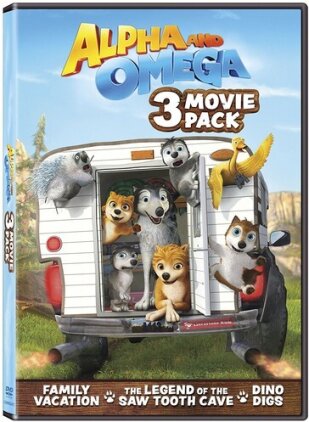 Alpha and Omega - 3 Movie Pack - Family Vacation / The Legend of the Saw Tooth Cave / Dino Digs 3 DVDs